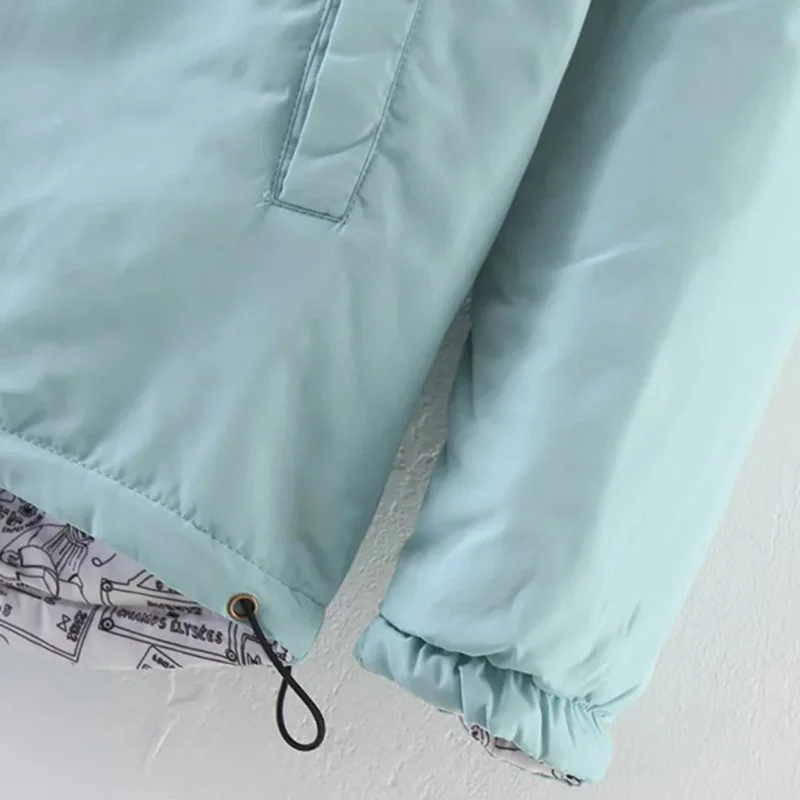 

Both Sides Wear Hooded Winter Jacket Women Parka 2019 New Long Sleeve Casual Warm Plus Size Coats Femme Clothes