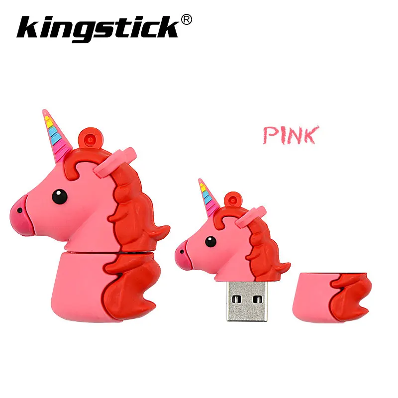 USB флеш-накопители с мультяшным единорогом, 4 ГБ, 8 ГБ, 16 ГБ, флеш-накопитель, 32 ГБ, 64 ГБ, usb флешка, мини флеш-накопитель, флешка