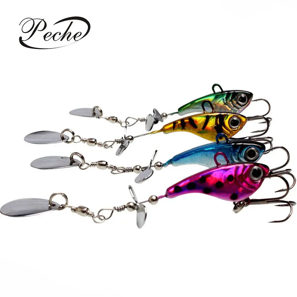 Peche 1 шт. Спиннер рыболовные приманки свинцовые воблеры и крутящиеся блесток
