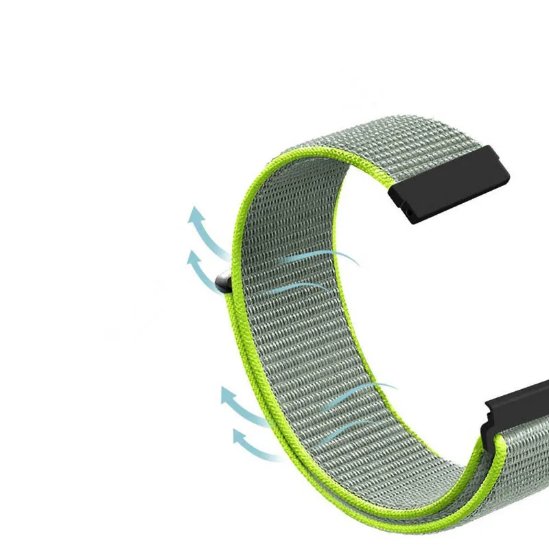 Нейлоновый Регулируемый ремешок для часов Ремешок Quick Release наручный samsung часы 46 мм