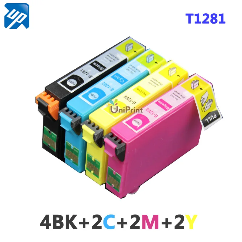 10PK 128 t1281 совместимый чернильный картридж для принтера Epson BX305F S22 SX125 SX130 SX235W SX420W SX425W