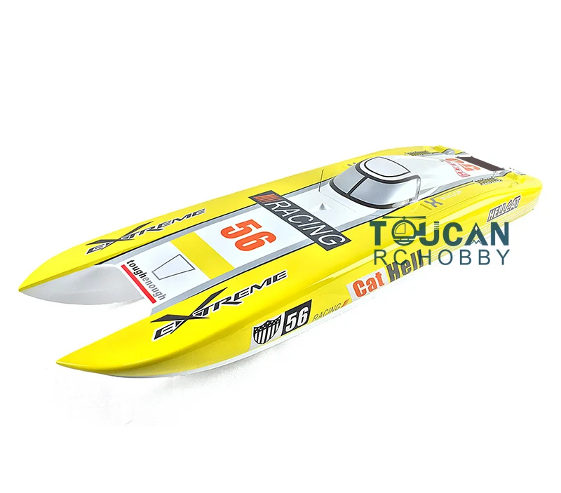 

KIT E51 Fiber Glass 1.3m Well-painted Boat Hull only for Advanced Player Yellow TH02668