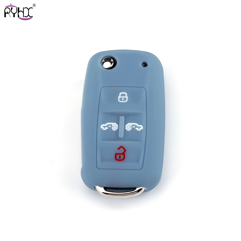 Силиконовый для ключа автомобиля чехол Для Поло 2016 2017 2018 2019 Golf 7 MK7 Skoda Octavia combi A7