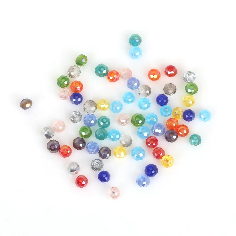 2mm 3mm 4mm 6mm 8mm Rondelle Austria Faceted Crystal Glass Beads Round Loose Spacer Jewelry Making DIY Wholesale In Bulk | Украшения и
