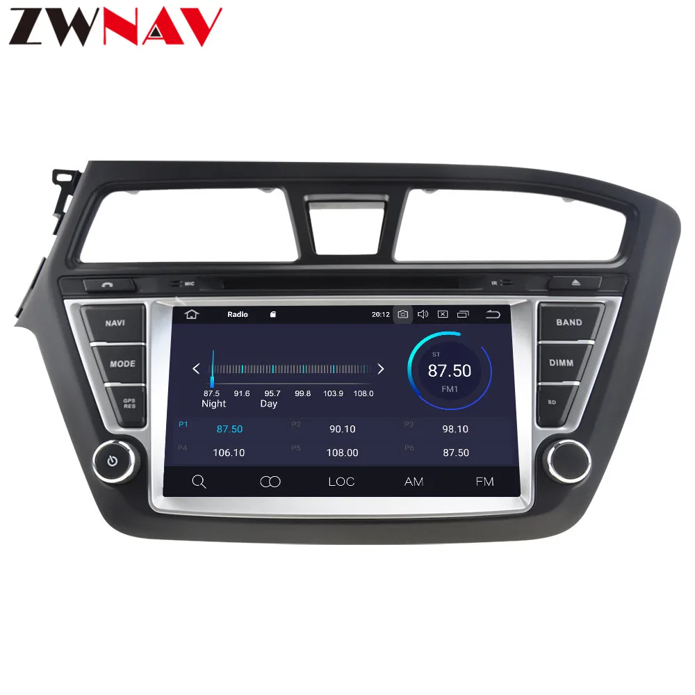 Zwnav Android 9,0 4 Гб+ 32 ГБ, автомобильный DVD плеер для HYUNDAI I20- радио Ibiza gps map навигация с зеркального канала RDS PX5