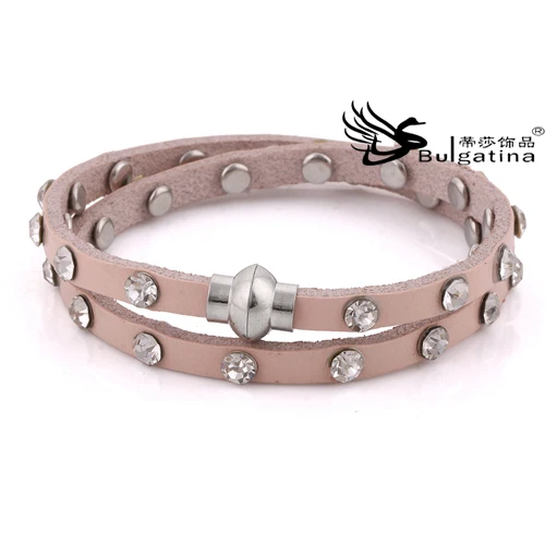 2014 Hot Selling Aliexpress Dropshipping Fashion Tend Shamballa Bracelets Bangles Leather Bracelet New Design Free Shipping | Украшения и