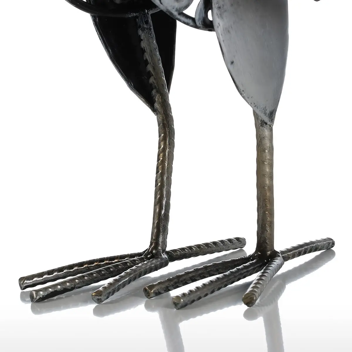 Tooarts скульптура резная железная петуха металлическая домашний декор ремесло с