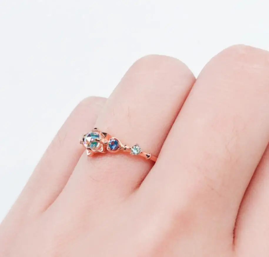 Сейлор Мун Mizuno Ami кольцо с Цирконом Модные ювелирные изделия Cos подарок #6/7/7.5
