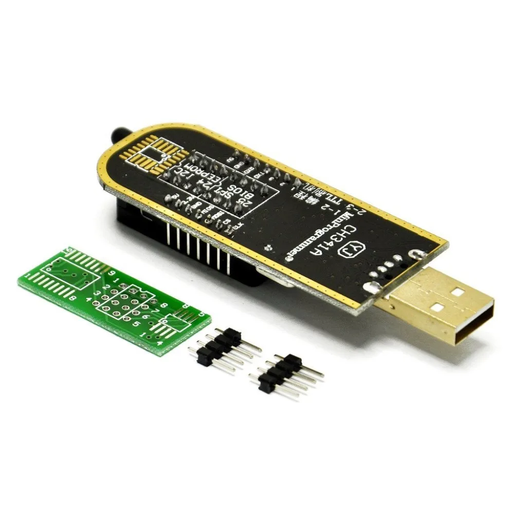 ShenzhenMaker USB программист CH341A серии чип горелки 24 EEPROM BIOS писатель 25 SPI Flash AE1185|Детали и