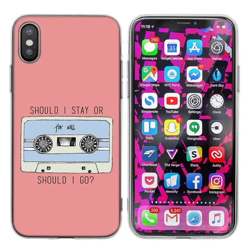 KMUYSL странные вещи плакат ТПУ Прозрачный мягкий кремний чехол для iPhone X 7 8 6 6s Plus 5 5S SE 5C - Цвет: 008