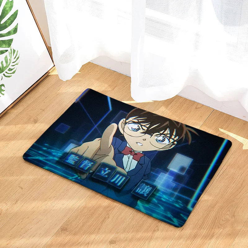see chart IVYYE Detective Conan индивидуальные аниме декоративный коврик домашние ковры мультяшный коврик коврики на пол для спальни банные плюшевые коврики Коврик - Цвет: see chart