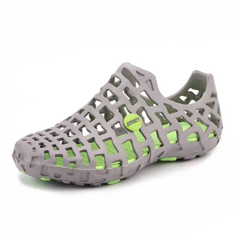 Дышащие пляжные сандалии унисекс для пар мужская обувь с отверстиями сада -