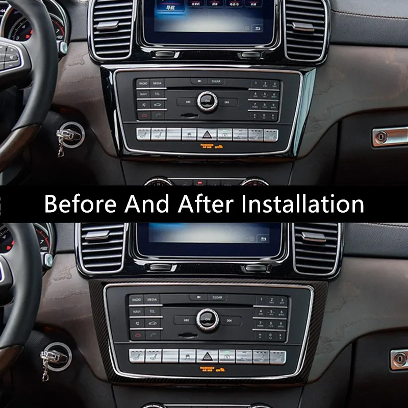 Автомобильный Стайлинг центральная консоль кондиционер CD панель Украшение