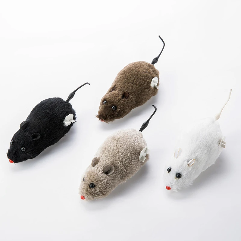 Игрушка для кошки беспроводная мышь с механизмом обмотки игрушки домашних