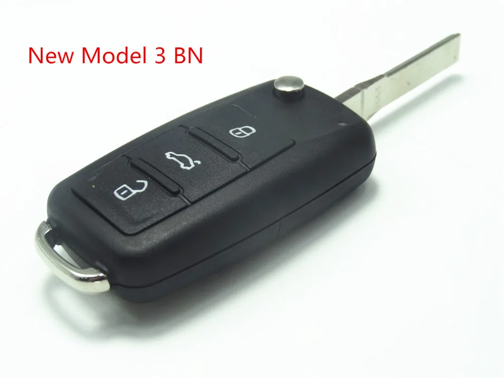 Чехол для автомобильного ключа AUTEWODE корпус VW VOLKSWAGEN Tiguan Golf Sagitar Polo MK6 fob 1 шт.|Ключ от