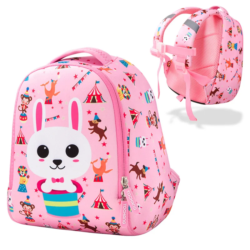 Милый мультяшный волшебный кролик, детские школьные ранцы для девочек, водоотталкивающие, 3 размера, детские школьные рюкзаки, Mochila