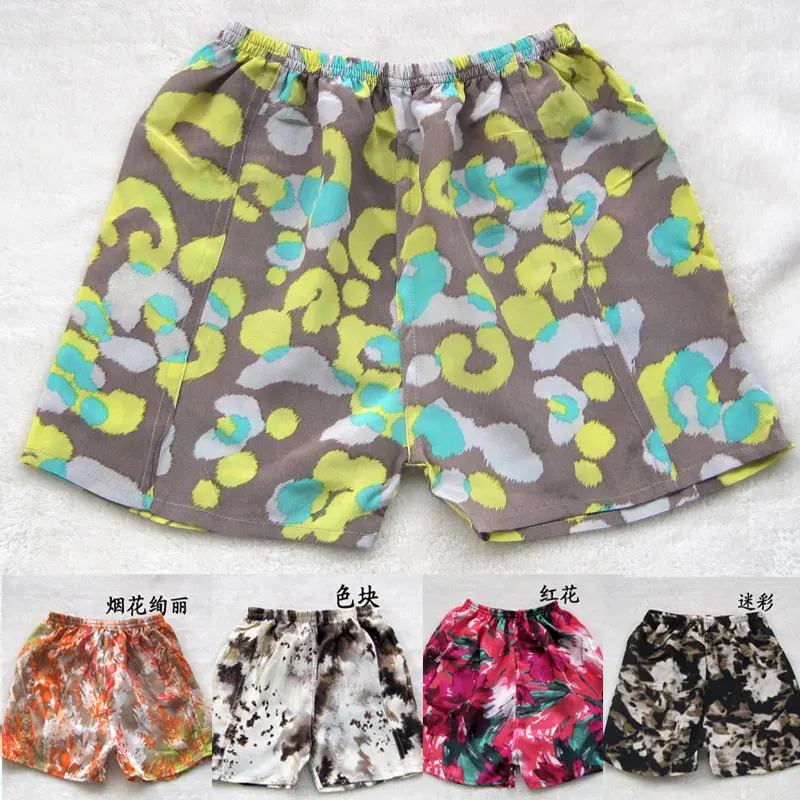 

Children's clothing mulberry silk child shorts 100% baby silk pajama pants beach casual furniture trousers