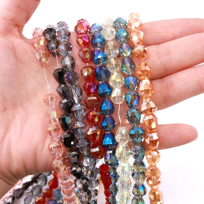 Jewelry accessories crystal beads 7*8mm high-grade DIY material loose curtain gyroscopic shape 20 pcs | Украшения и аксессуары