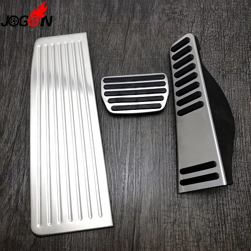 whole set 3pcs Газ автоматический акселератор тормоза ног подножка педали Накладка для Volvo XC60 S90 V90 нержавеющая сталь - Название цвета: whole set 3pcs