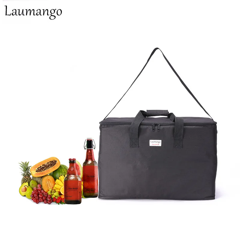 Laumango сверхбольшая емкость сумки охладители термоизолированные Bento Box вода еда