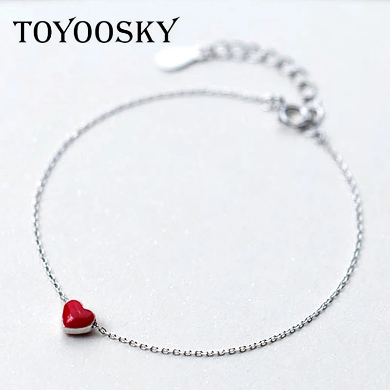 TOYOOSKY 925 ювелирные изделия серебряные Красные фотообои Простые Модные украшения| |