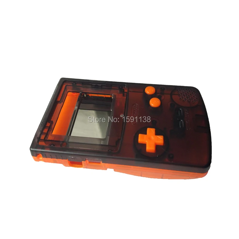 5 шт./лот ограниченное издание чехол для GameBoyColorGBC Transprent черный-оранжевый цвет