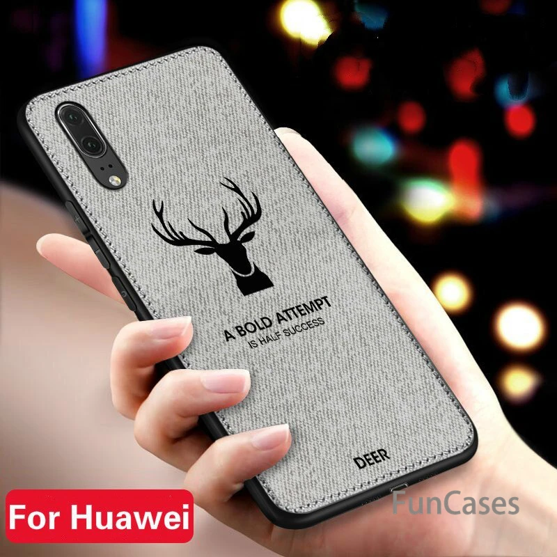 Тонкий Рождественский олень ткань чехол для телефона Huawei Honor 7X6X8 9 10 Роскошная