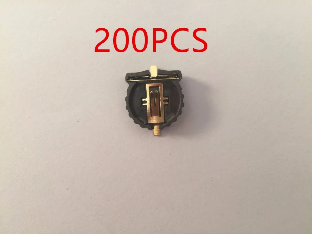 200 шт., позолоченные зажимы для батарей CR1220