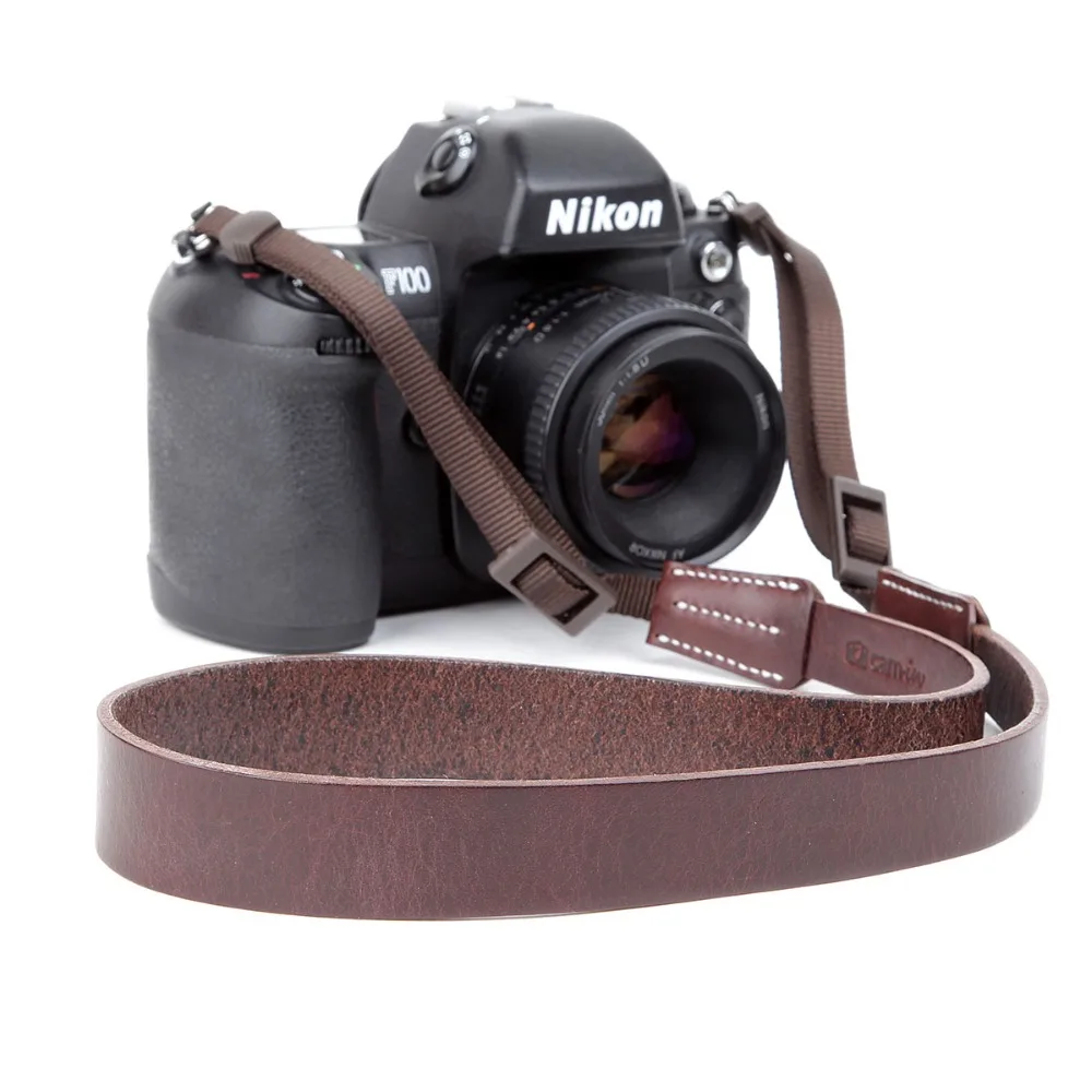

Cam-in 3406 воловья кожа Материал цифровой SLR шейный ремешок плечевой ремень для камеры SONY Nikon Canon
