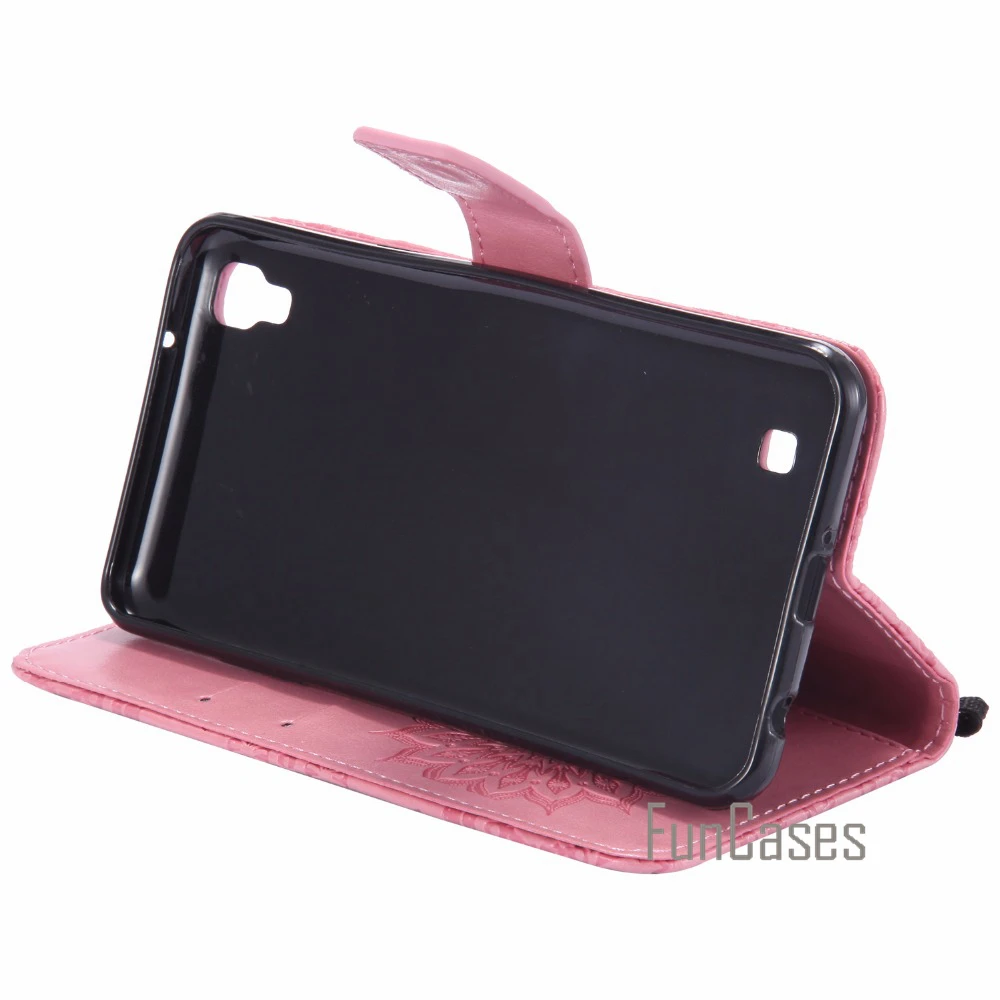 Рельефный бабочка PU кожаный чехол СПС fundas LG X Мощность coque Samsung K220DS K220 5 3 дюймов +