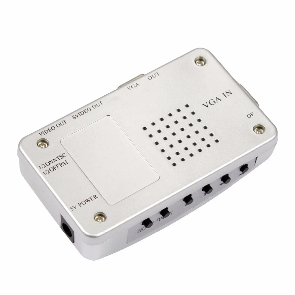 ПК к ТВ адаптер VGA К AV RCA монитор S Video преобразователь сигнала переключатель