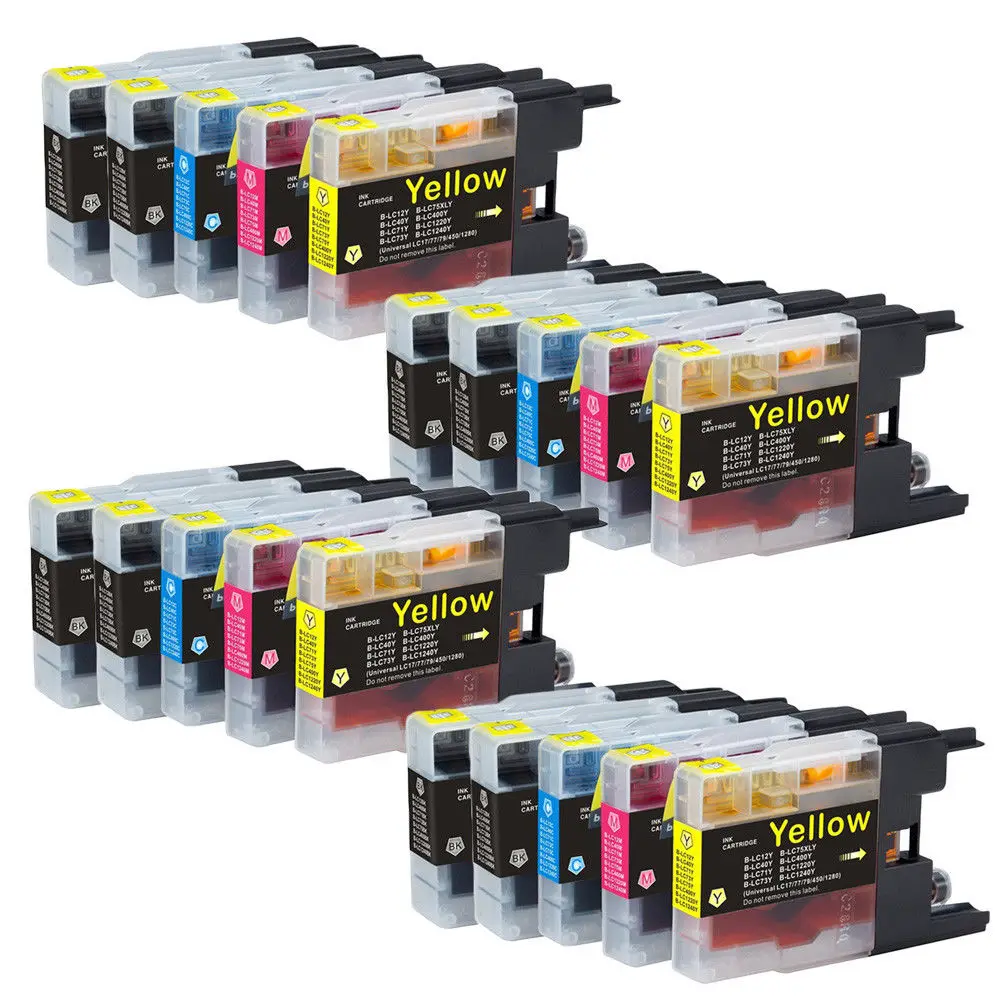 20 шт. LC1240 чернильные картриджи для Brother MFC J6510DW J6710 J6710DW J6910DW|ink cartridge|brother cartridgebrother ink