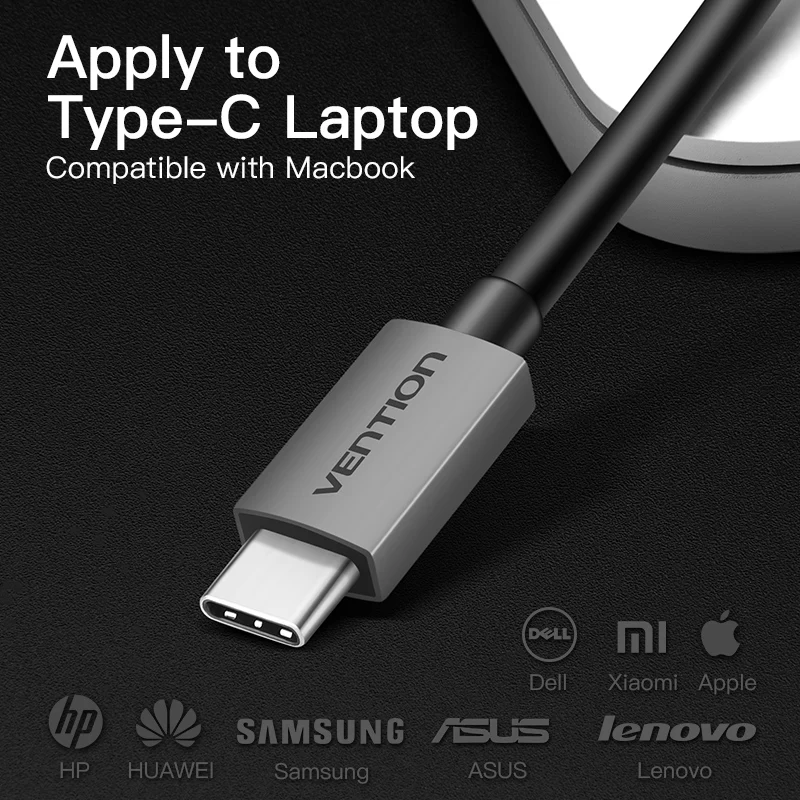Vention USB C VGA адаптер Type c для 1080P 60 Гц Женский Для MacBook Pro ChromeBook Huawei Mate 10 адаптер|usb type-c to