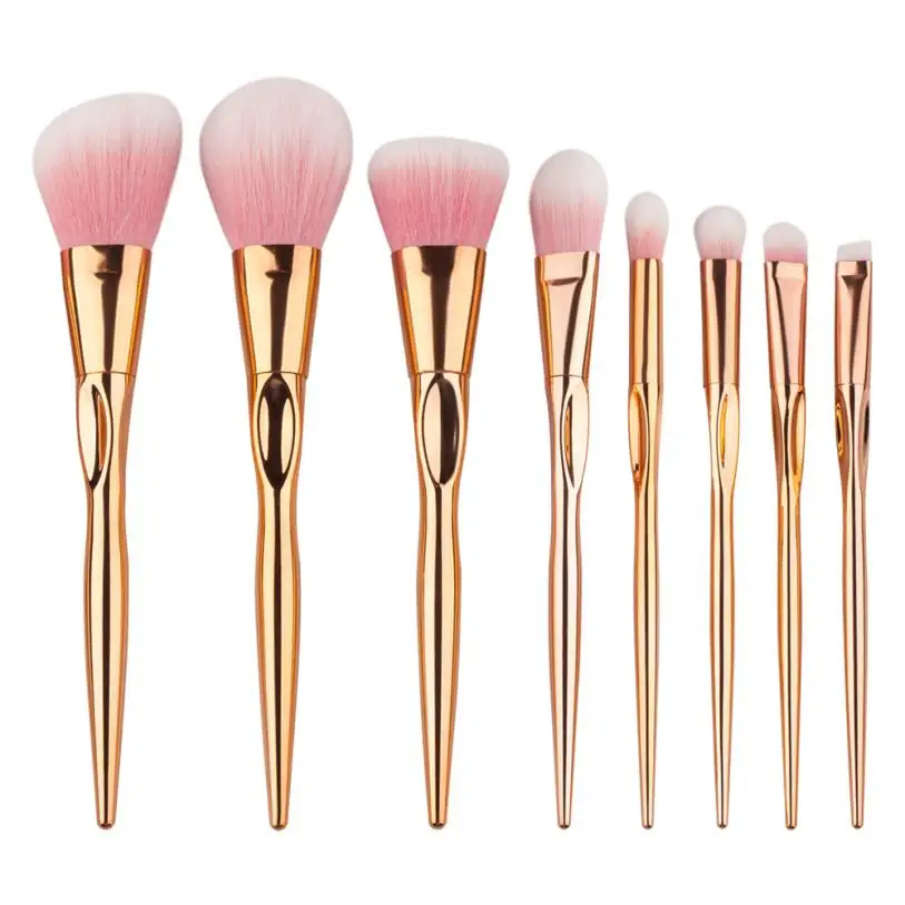 GJH-08-XX-01 17.*10*1.5 cm 8PCS Make Up Foundation Eyebrow Eyeliner Blush Cosmetic Concealer Brushes utensilios de maquillaje | Красота и