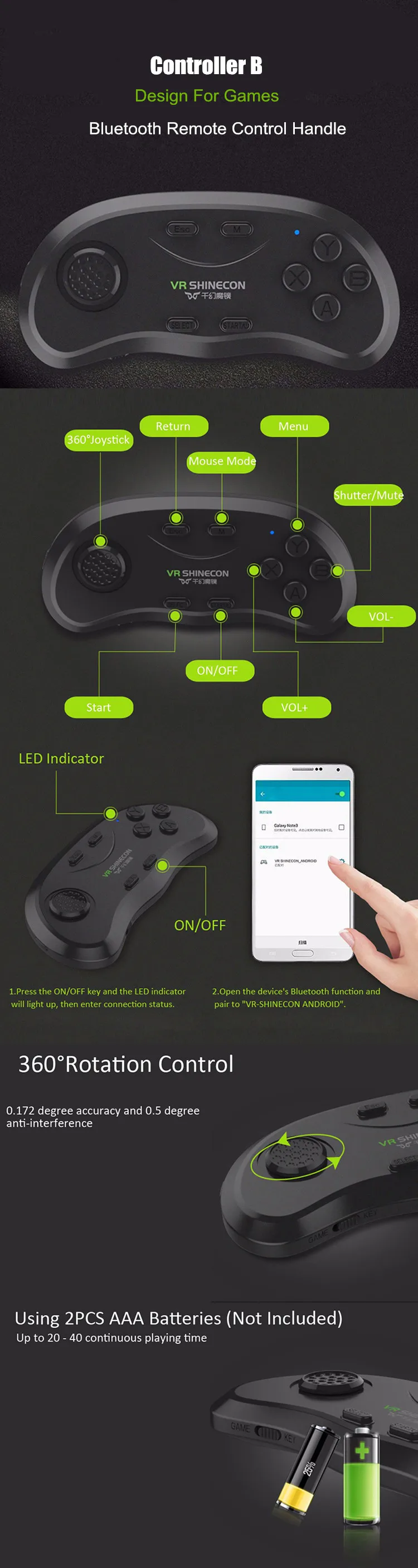 UZQi Shinecon 3 D VR коробка гарнитура Очки виртуальной реальности смартфон Стере картон шлем VR очки 3D очки для смартфона