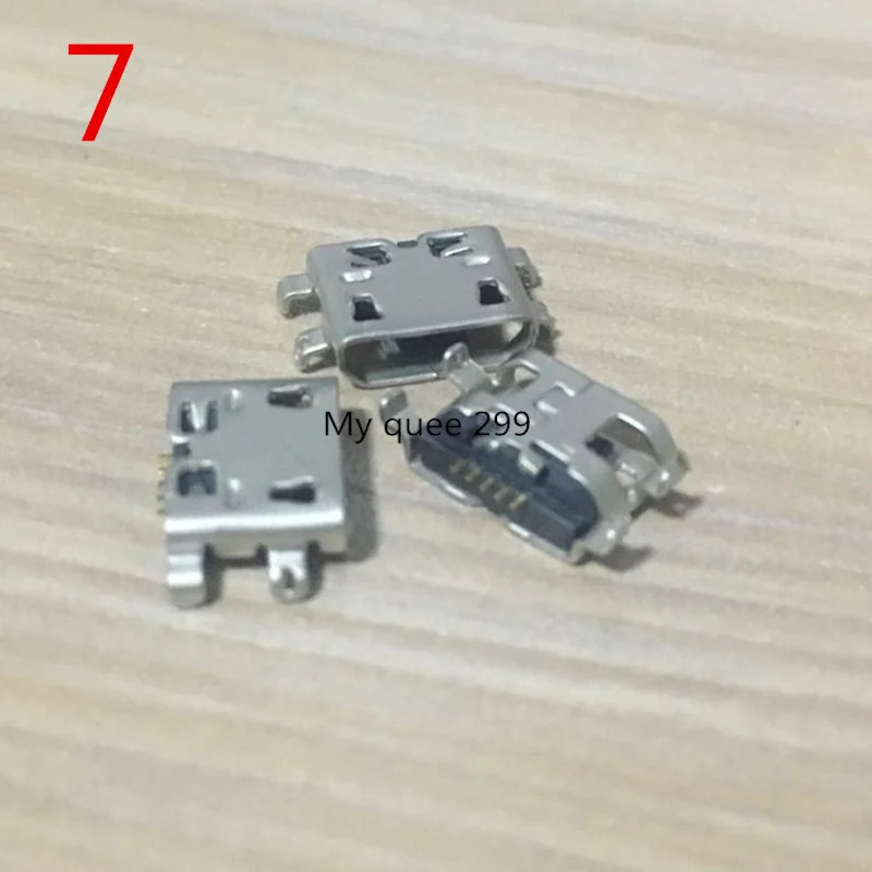 7 10PCS 24 models Micro usb connector Very common charging port for Lenovo Huawei ZTE Huawei and other brand mobile,tablet GPS - Color: 7 10PCS