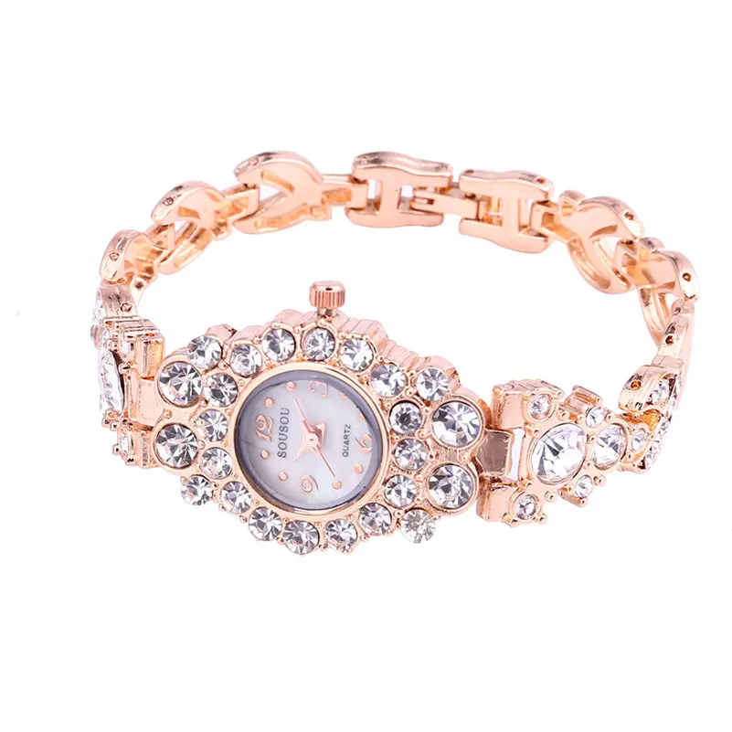 

Luxury Women watches Small Exquisite Crystal Rhinestone Bracelet Ladies Quartz Wrist Watch Fashion Dress Clock reloj mujer /C
