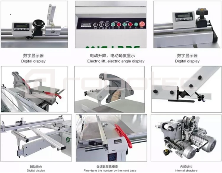 

China wood cutting panel saw machine/sliding table saw for pvc mdf abs board