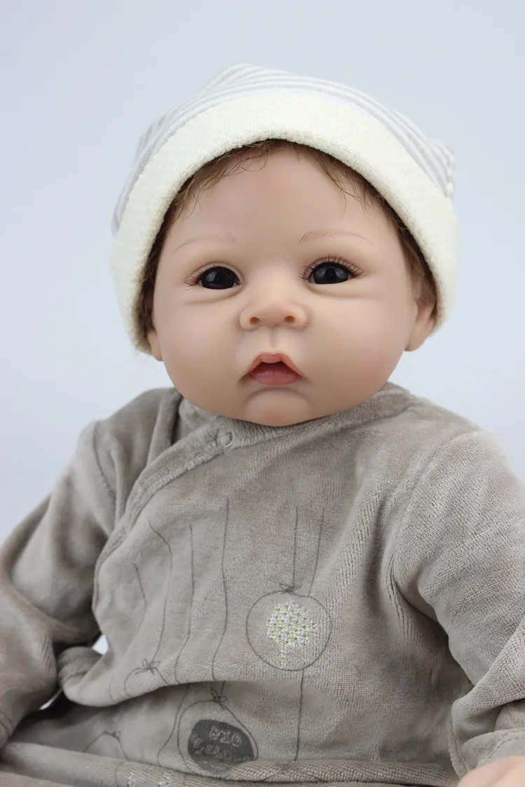 22 дюймов 55 см bebes силиконовые возрождается кукла младенцев игрушка в подарок для