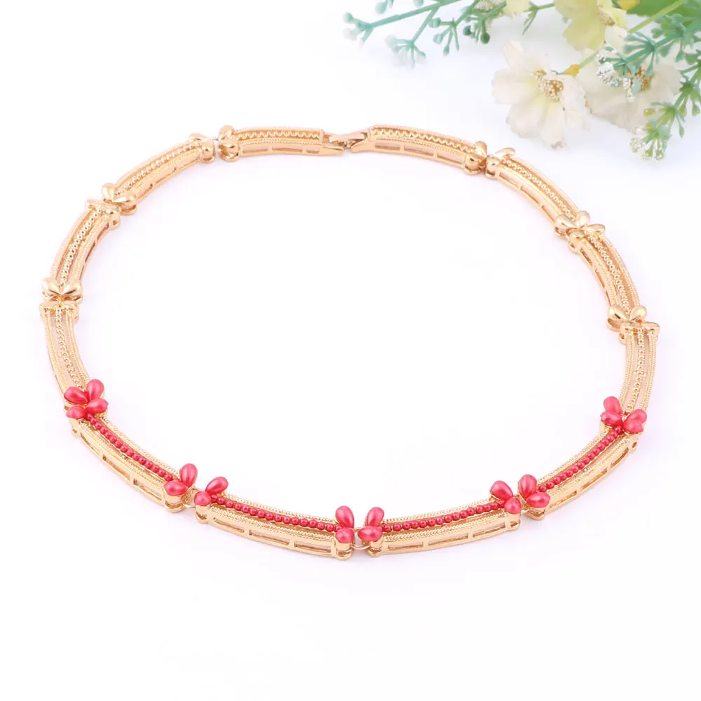 Набор украшений из искусственного жемчуга для женщин ожерелье с сережками набор