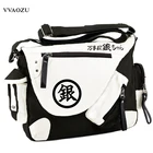 Gin Tama сумка-мессенджер унисекс для косплея, горячая Распродажа, серебряная сумка-мессенджер Soul гинтама с мультяшным рисунком, вместительная сумка из ПУ и холста, школьные сумки