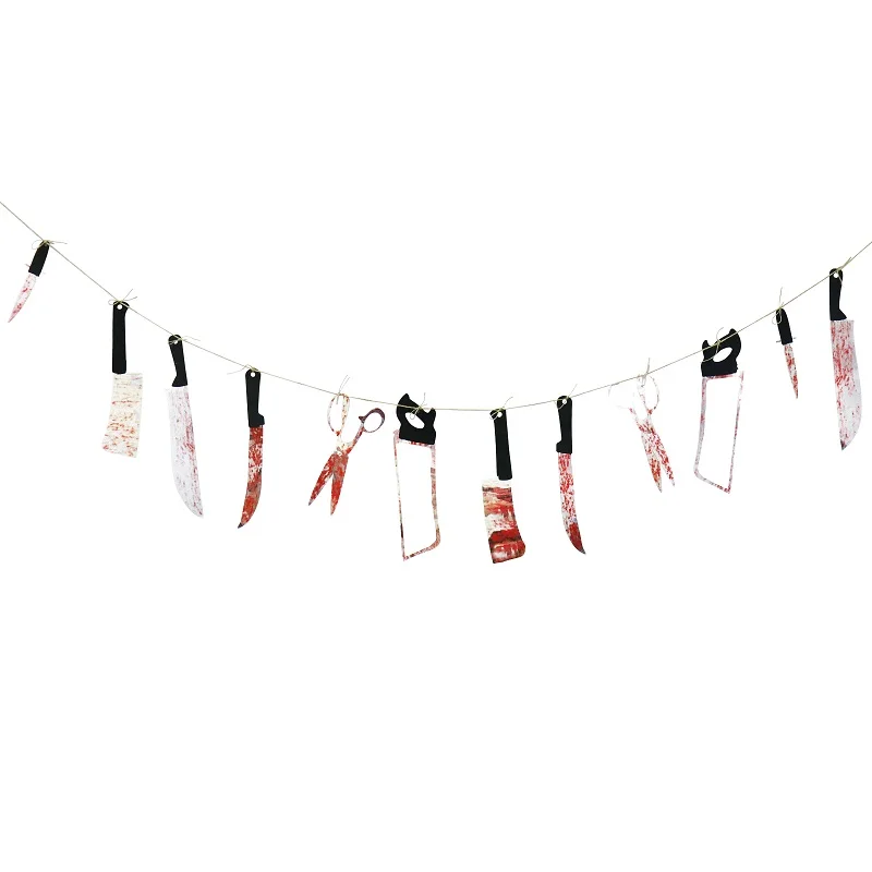Banner 1set Вечерние украшения для дома на Хэллоуин; комплект для украшения на Хэллоуин; реквизит в стиле ужасов; Черная кружевная скатерть с привидениями; вечерние принадлежности - Цвет: Banner 1set