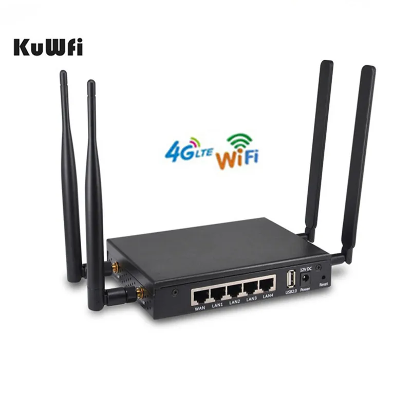 Беспроводной маршрутизатор KuWFi 4G LTE OpenWRT 300 Мбит/с беспроводной Wi Fi роутер со