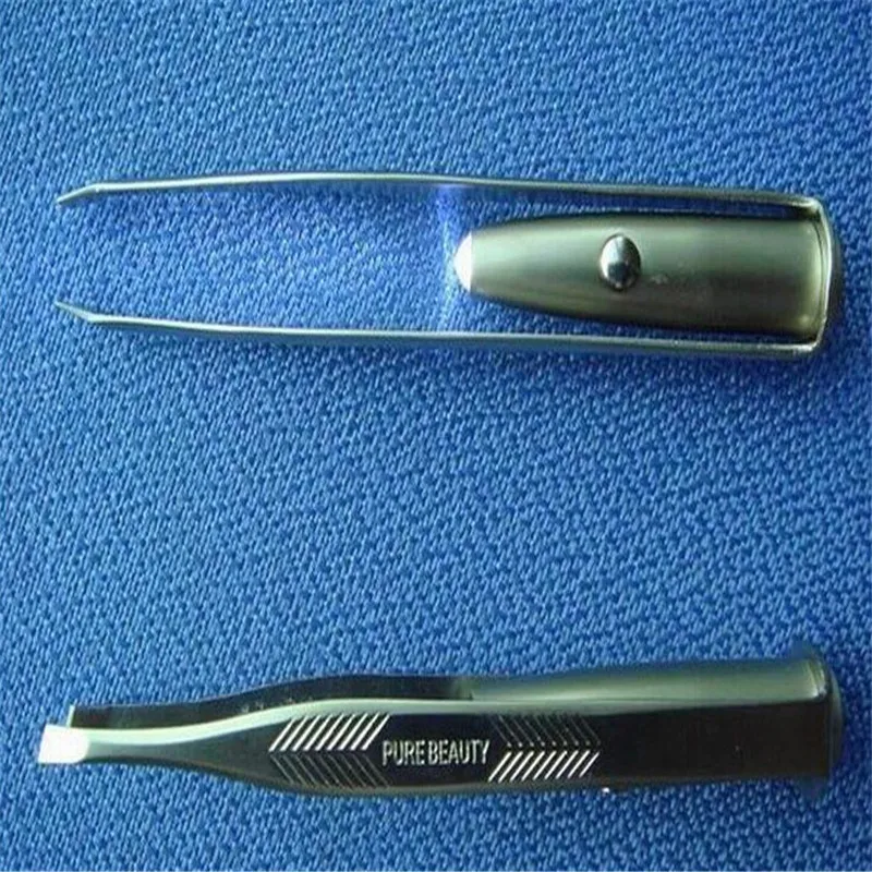 Профессиональный пинцет для бровей красивый косый Пинцет из нержавеющей стали