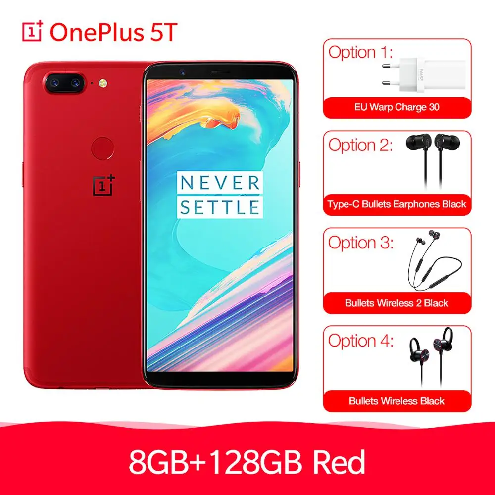 OnePlus 5T 8 ГБ ОЗУ 128 Гб ПЗУ Snapdragon 835 Восьмиядерный 20 МП камер Телефон | Мобильные