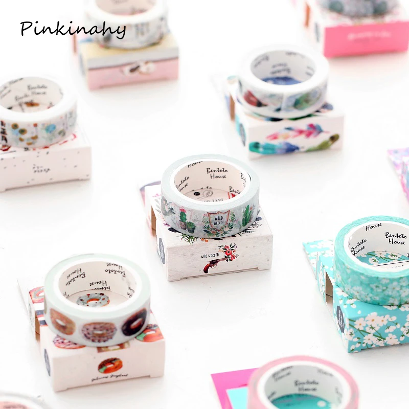 Клейкая лента для скрапбукинга декоративная 15 мм х 7 м | Канцтовары офиса и дома