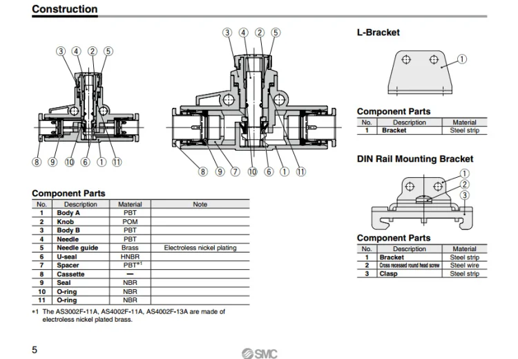 AS3002F-06 AS3002F-08 AS3002F-10 AS3002F-12 AS4002F-10 AS4002F-12 детали пневматики SMC Скорость соединение с регулировкой фитинги