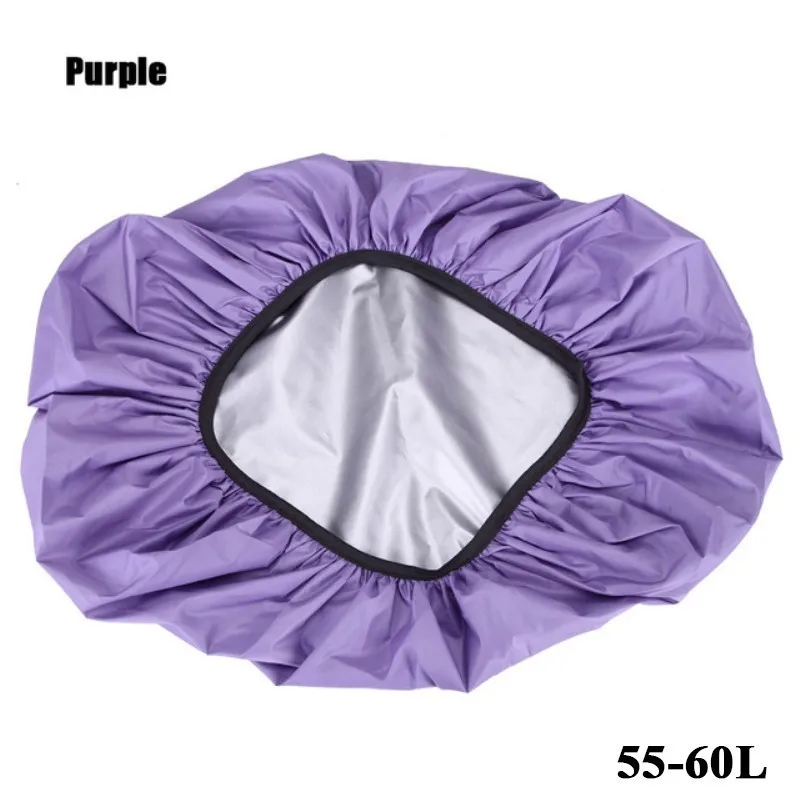 Purple 60L TACTIFANS 190D сумка дождевик 60L Переносной Водонепроницаемый Анти-слеза пылезащитный рюкзак с УФ-защитой Кемпинг Туризм серебряное покрытие - Цвет: Purple 60L
