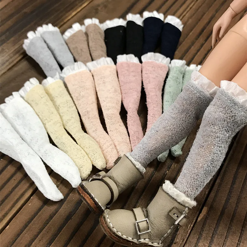 5 пар разных носков кружевной чулок для Blyth Licca Azone Barbies 1/6 аксессуары кукольной