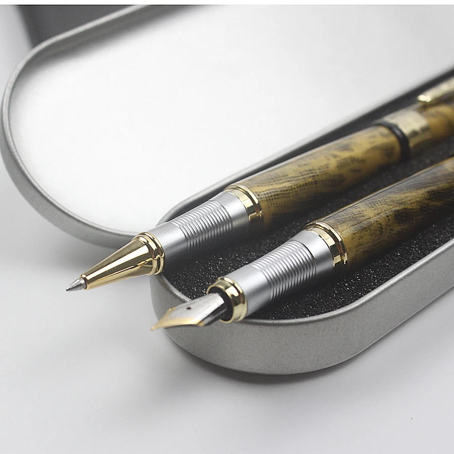 Jinhao250 Роскошные Металлические перьевые ручки металлическая подарочная коробка